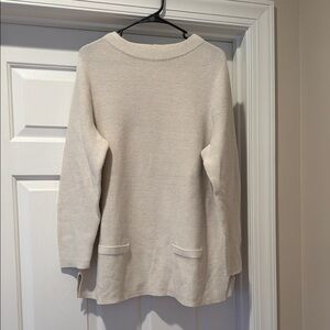 Talbots Cream Women's Cowl Neck Sweater